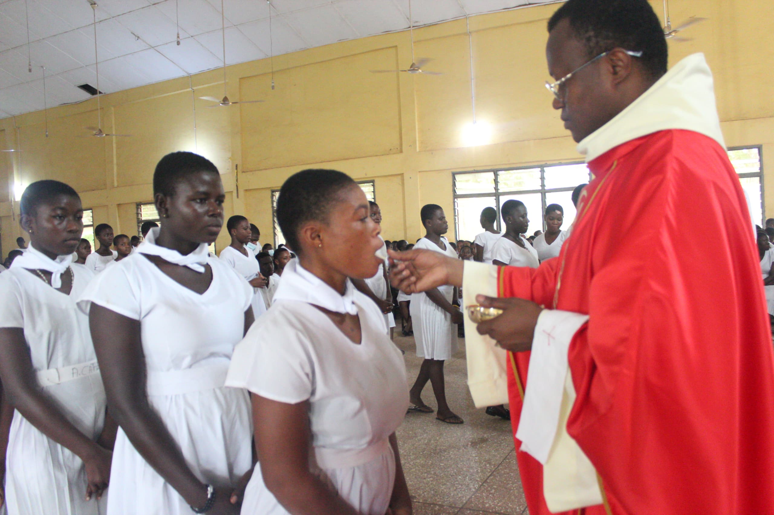 Sacred Heart SHS Marks Pentecost with Baptisms and First Holy Communion
