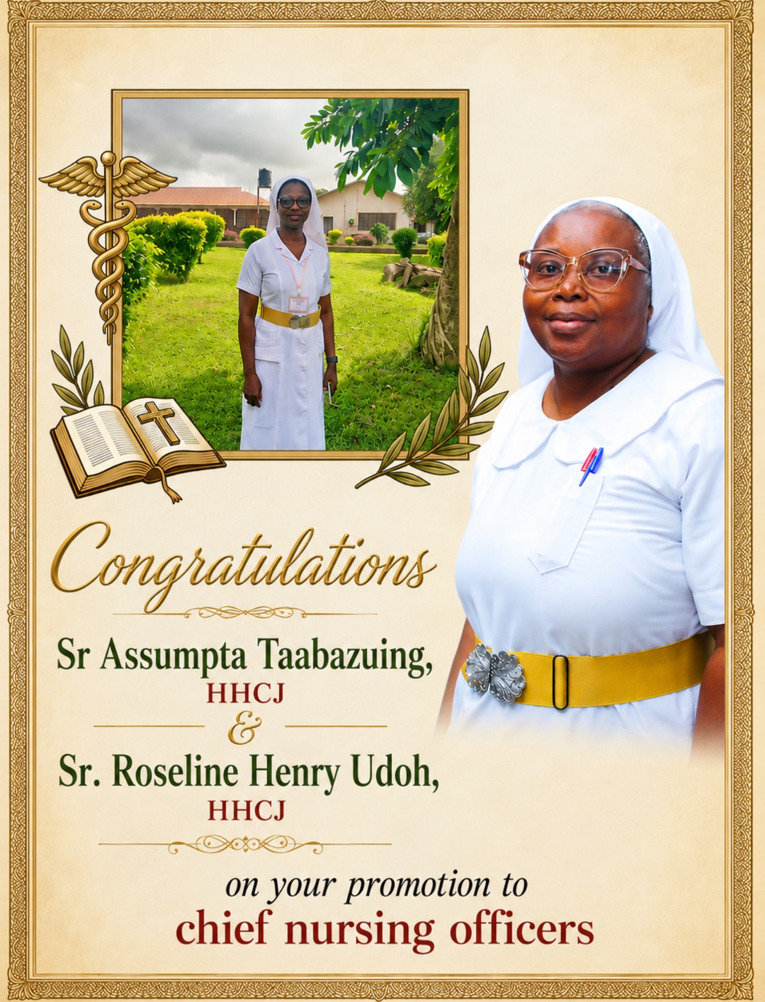 A Eulogy in Honour of Sr. Roseline Henry Udoh, HHCJ and Sr. Assumpta Taabazuing, HHCJ